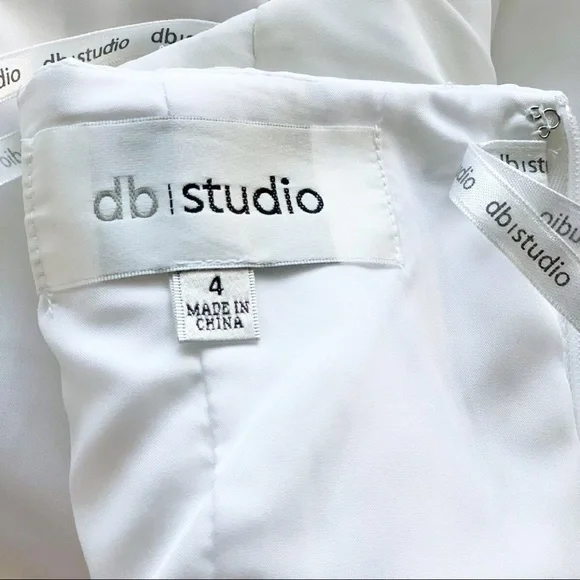 NWOT DB Studio Wedding Dress 4 NEW without tags! Zipper works! Beautiful dress! - Picture 7 of 10